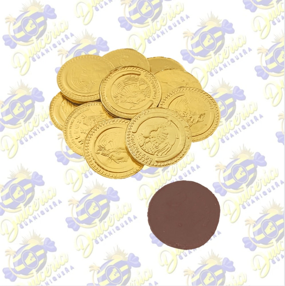 Monedas de chocolate – dulcería-guaniqueña