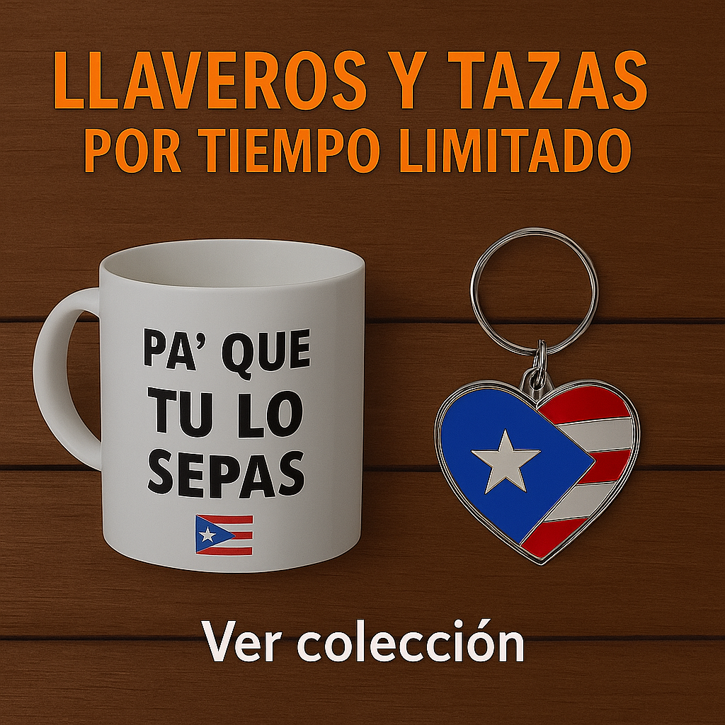 Llaveros y tazas