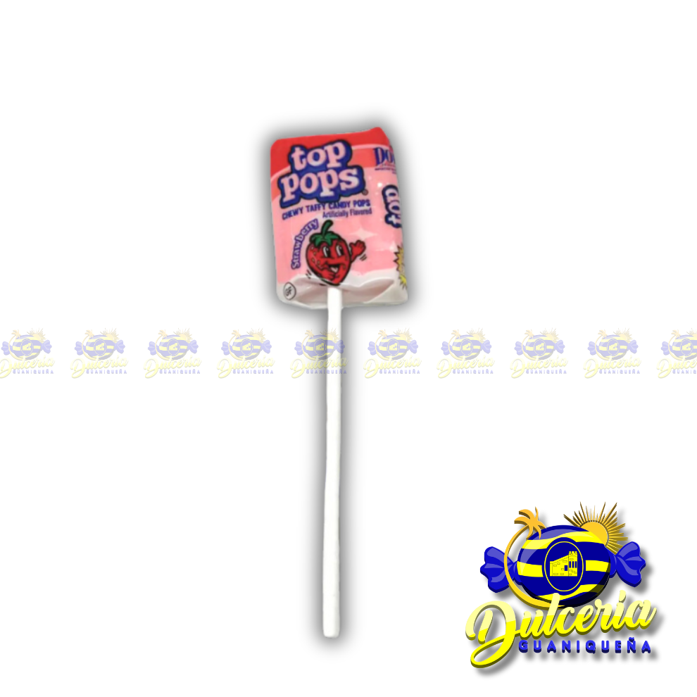 Top Pops Chewy Taffy Strawberry