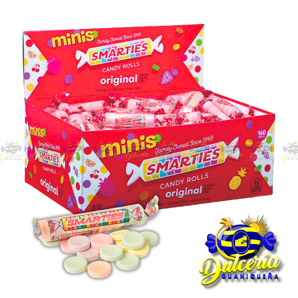 Smarties Mini Roll 160 ct.