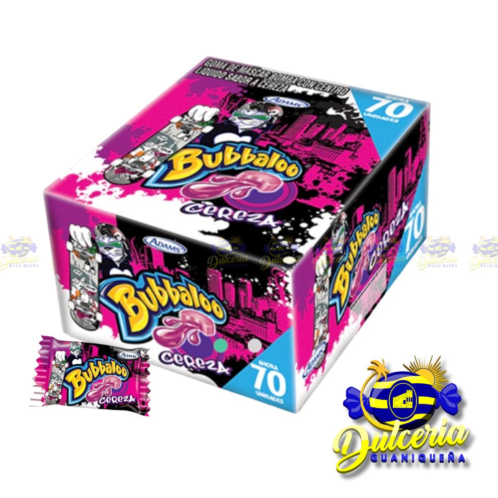 Bubbaloo Cereza 70 ct.