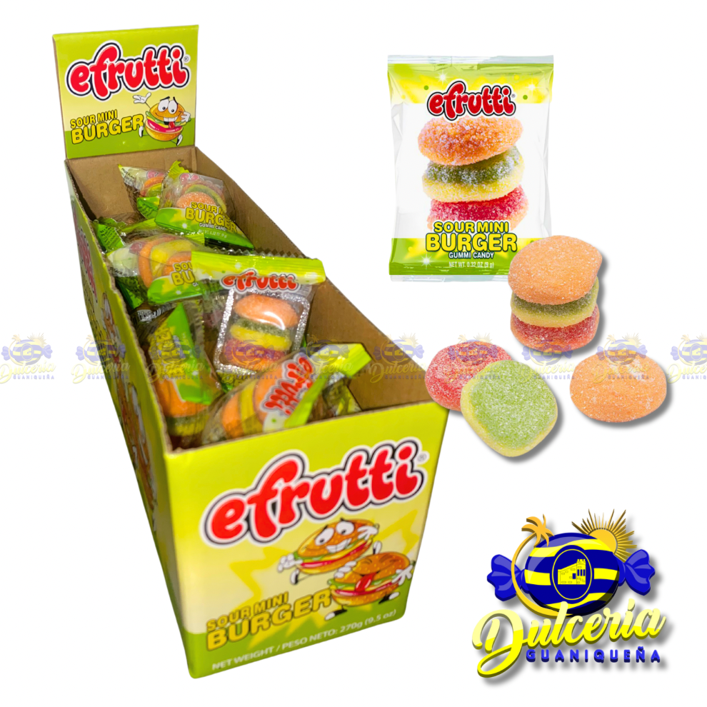 Efrutti Sour Mini Burger 30 ct.