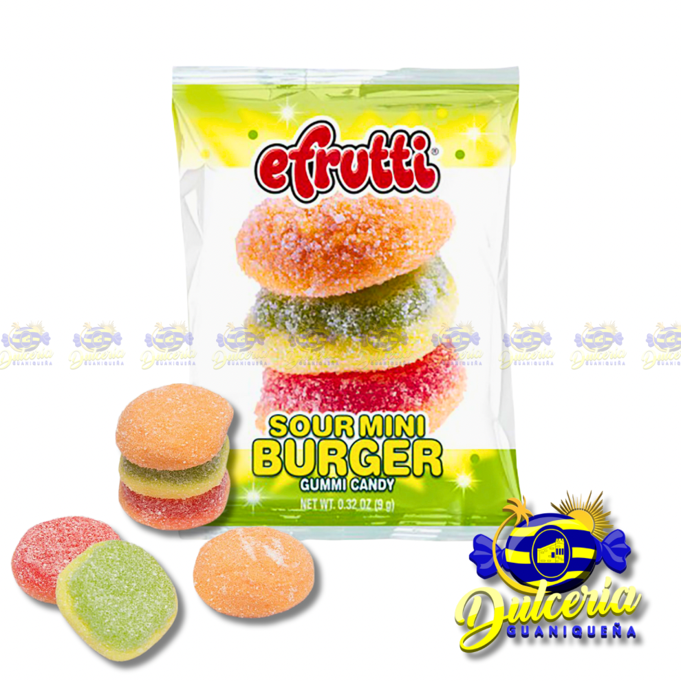 Efrutti Sour Mini Burger 4 ct.